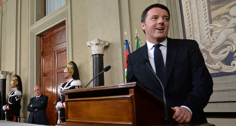 Matteo Renzi by Filippo Monteforte AFP